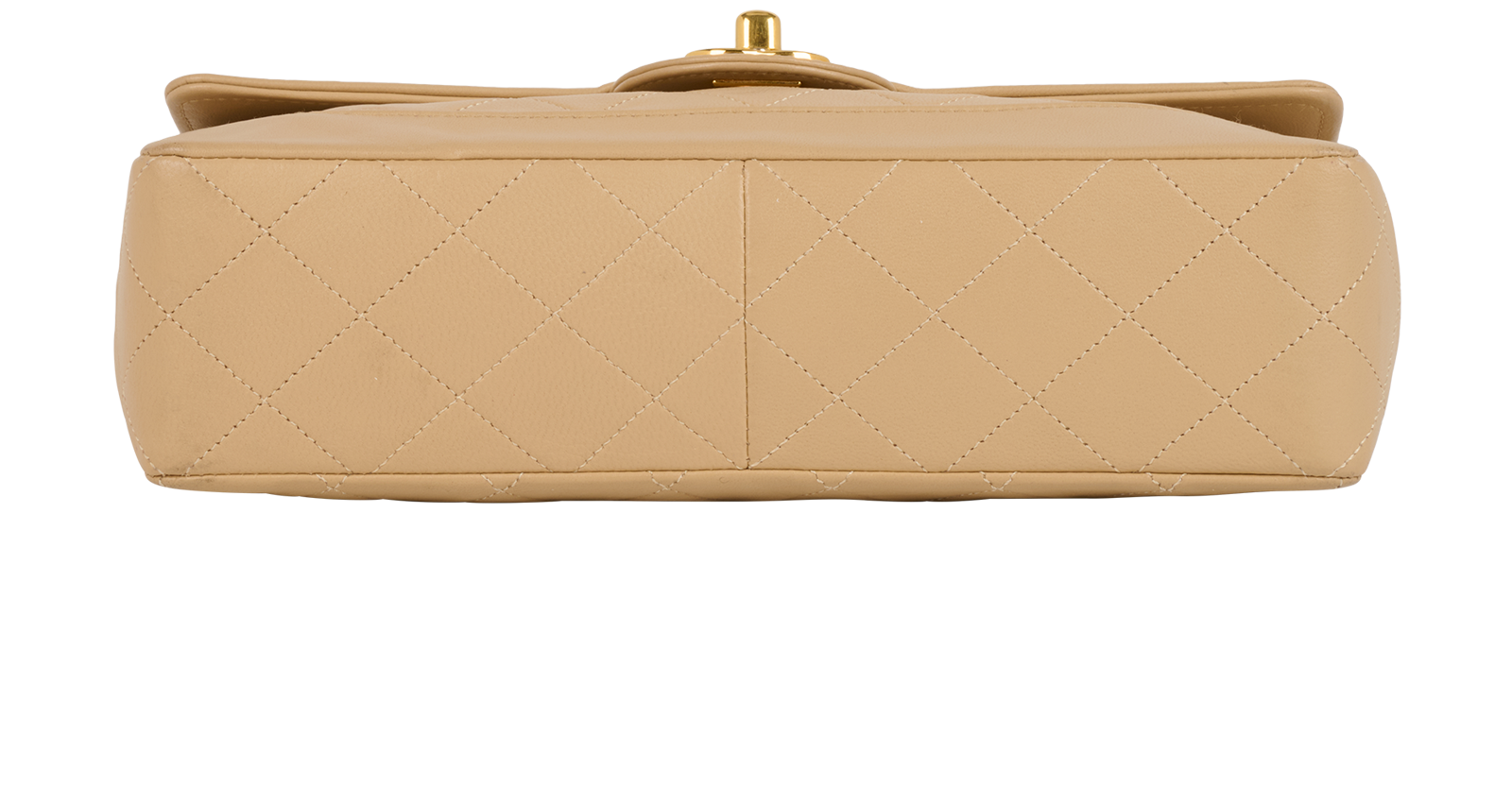 Vintage Classic Flap, &pound;2,100, Handbags, Beige, Leather, Top view